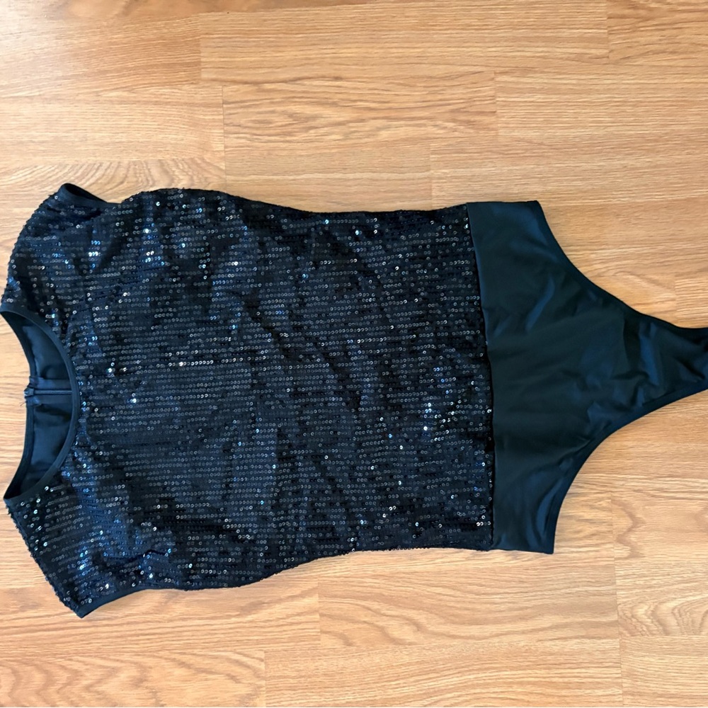 Black Sequin Bodysuit